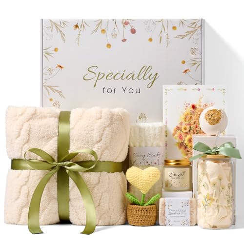 Get Well Soon Gift Baskets for Women, Self Care Package Get Well Gifts After Surgery Spa Sympathy Thinking of You Gifts Baskets Birthday Gift for Women Mom Best Friends