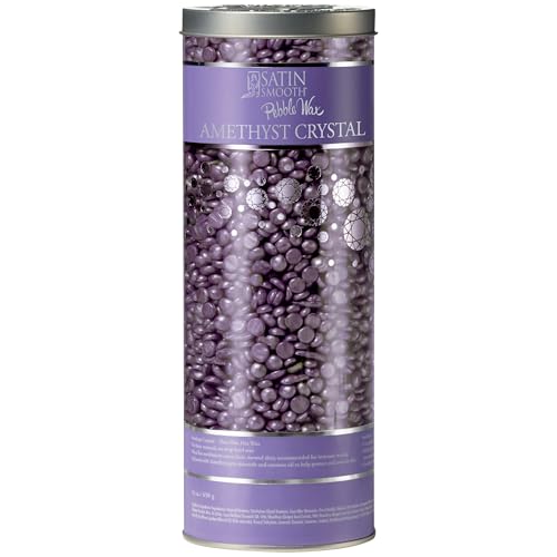 Satin Smooth, Hair Removal Wax, Thin Film Flex Pebbles Wax¢â, Amethyst Crystal Flex Hard Wax Beads ? for Sensitive Skin & Fine to Medium Hair, 23 oz
