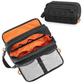 Tactical Toiletry Travel Bag for Men, Dopp Kit Shaving Organizer Case for Toiletries, Shower and Grooming Care Accessories, Black (Empty Bag Only, Patent Design)