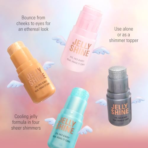 Revolution, Jelly Shine Shadow & Highlight Stick for Eyes, Face & Body with Pearlescent Shimmer Effect, Vegan & Cruelty-Free, Mermaid Green