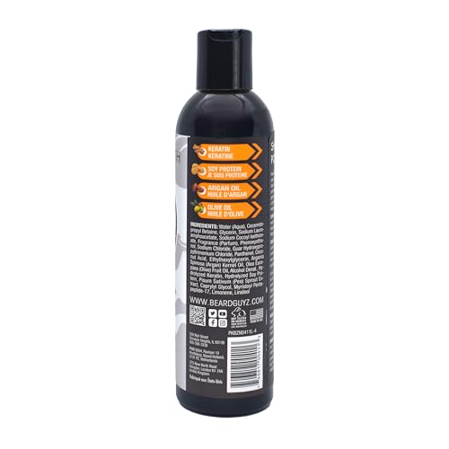 Beard Guyz Beard Wash ? Daily Beard Cleanser & Shampoo ? Gentle Facial Hair Wash with Argan Oil & Botanic Extracts ? Refreshing Citrus Beard Cleanser for Men¡¯s Grooming, 8 oz