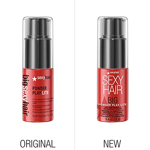 SexyHair Big Powder Play Lite Soft Volumizing & Texturizing Powder, 0.4 Oz | Up to 50% More Volume | Lightweight Powder | Invisible
