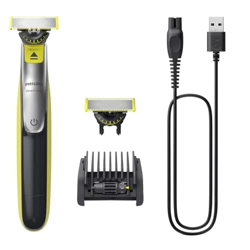 PHILIPS Shaver OneBlade 360 Face, Hybrid Electric Beard Trimmer and Shaver with 5-in-1 Face Stubble CombQP2730 20 (QP2730/20)