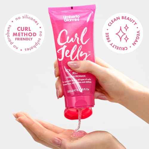 Umberto Giannini Curl Jelly Scrunching Jelly 6.7 fl Oz - Frizz Solution Defining Hair Gel for 2a-4c Curly, Wavy, Coily Hair - Vegan & Cruelty-Free