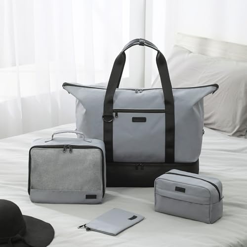 Travel Makeup Bag Cosmetic Bags for Women, Large Capacity Wide-open Pouch Waterproof Toiletry Bag Make up Organizer Scandihome Series