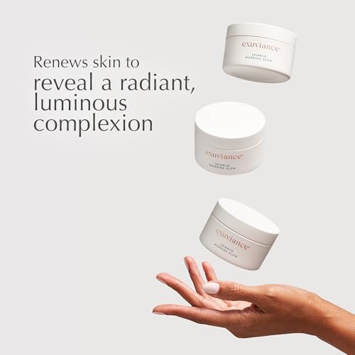 EXUVIANCE SkinRise Morning Glow, Anti Aging Facial Toning Pads |Gently Exfoliates and Hydrates Skin's Moisture Barrier, with PHA/Bionics, Green Tea & Cucumber Extract, 1.7 Fl oz