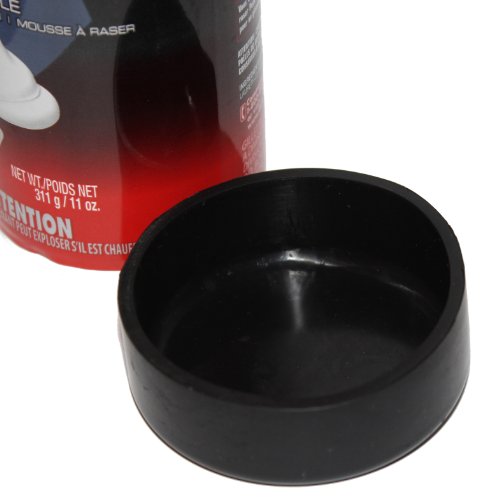 | Stops Shaving Cream Can Rust | Black | Large-Foam Sized