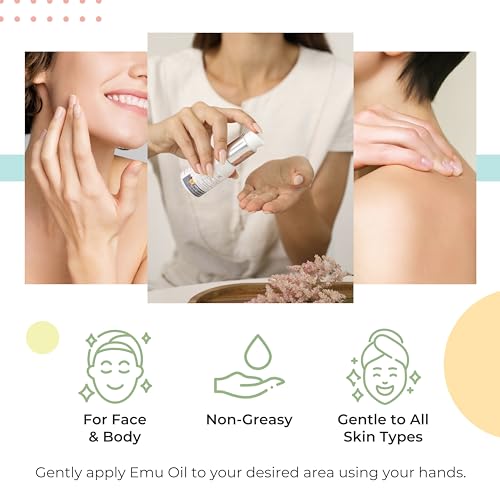 Y Not Natural Pure Emu Oil - Organic Moisture for Face, Body, Hair, Scalp & Nails - Rich in Omega 3-6-9, Vitamins & Essential Minerals - Australian Emu Oil (100ml) 3.38 fl oz -Unscented