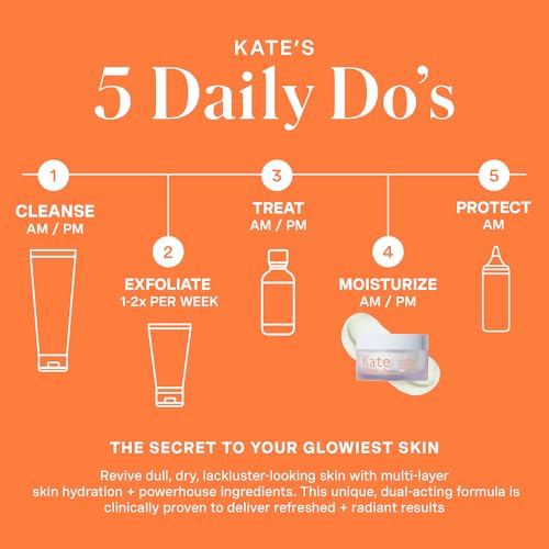 Kate Somerville ExfoliKate Glow Moisturizer ? Clinically Formulated Daily Face Cream, Gently Exfoliates and Hydrates, 1.7 Fl Oz