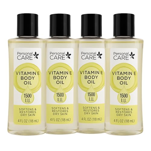 PERSONAL CARE VITAMIN E BODY Oil 4 FL OZ & DRY SKIN (pack of 4)
