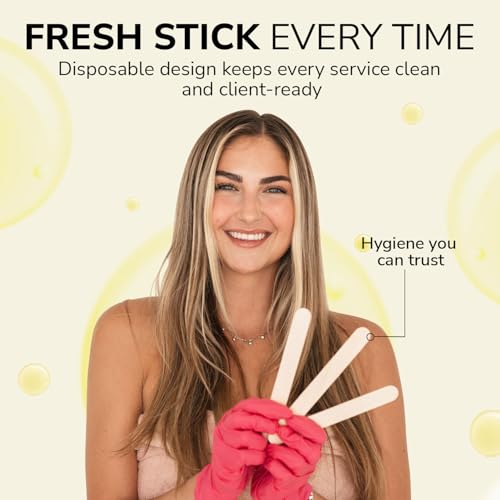 Large Wax Applicator ? Durable, Premium Birchwood Wax Sticks for Smooth, Even Application ? Hygienic, Disposable Waxing Sticks for Professional or Personal Use ? 6" x 3/4", Box of 500