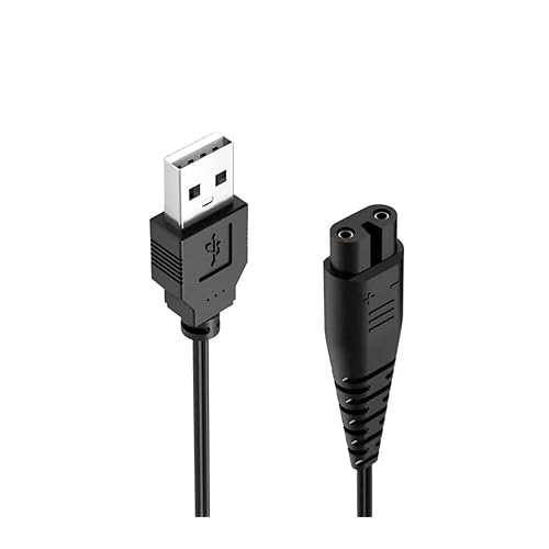 USB Charger Cable Compatible with Hatteker RFC-588 RSCX-7856 RFC-598 RFC-690 RFC-692 RFC-696 RSCX-9598 Charging Cord for Hair Clippers Beard Trimmer