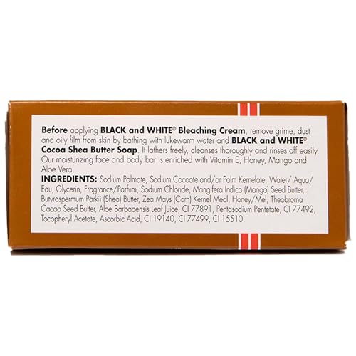 Black and White Cocoa & Shea Butter Soap 6.1 oz