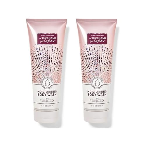 Bath and Body Works Moisturizing Body Wash with Shea Butter and Cocoa Butter 10 FL Oz / 296 ML - 2 Pack (A Thousand Wishes)