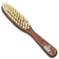 Kent LR23 Finest Ladies Narrow Style, Danta Wood, Pure White Bristle Hair Brush - Short to Medium Length Hair, Handbag Sized, Made in England