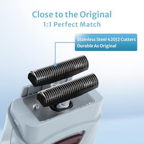 Foil Shaver Replacement Blades Compatible with Andis Foil Shaver TS1 (17150, 17235, 17220), TS2 (17200), Babyliss FXFS2 and Wahl 5 Star Vanish(8173-700), 4Pcs (2 Sets of 2)
