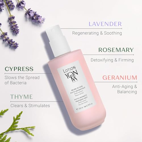 Yonka Hydrating Face Toner, Natural Toning Spray for Dry & Sensitive Skin (6.76 Fl Oz) With Yon-Ka Glyconight 10% Peel Masque Travel Size (15ml/0.57oz) Anti-Aging Face Mask