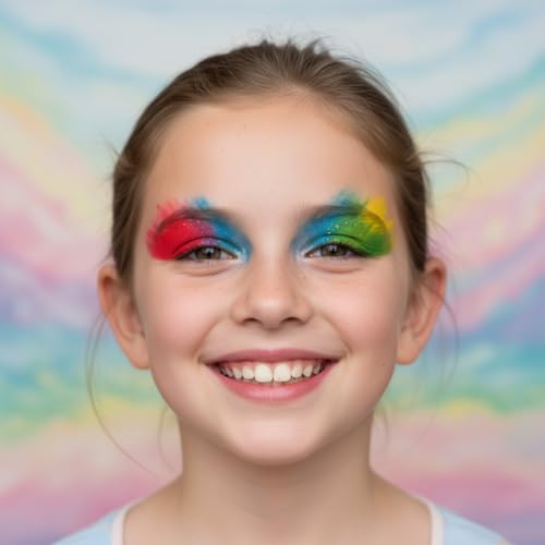 Barbie 35-Well Shadow Palette, Shimmery and Opaque Colors, Pigmented Blendable, 8 Application Brushes Ages 8+, by Townley Girl