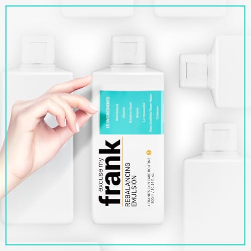 Excuse My Frank - Rebalancing Emulsion Korean Face Moisturizer for Dry & Itchy Skin, Deep Hydration & Soothing Care Lightweight Korean Skin Care Hydrating Moisturizer Face Serum (1 Pack)