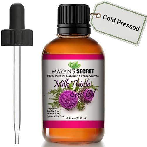 Mayan's Secret Milk Thistle Seed Oil Pure Cold Pressed Rich in Vitamin E and for Aging Skin