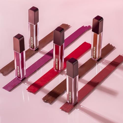 Colorbar Powerkiss Vegan Matte Lipcolor - Hydrating Matte Lipstick - Talc-Free and Highly Pigmented Liquid Lipstick - 003 Hot Fire - 0.16 oz