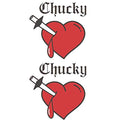 Temporary Tattoos, 10 PCS Heart Tattoos Sticker For Women, Halloween, Party, Costume,Cosplay
