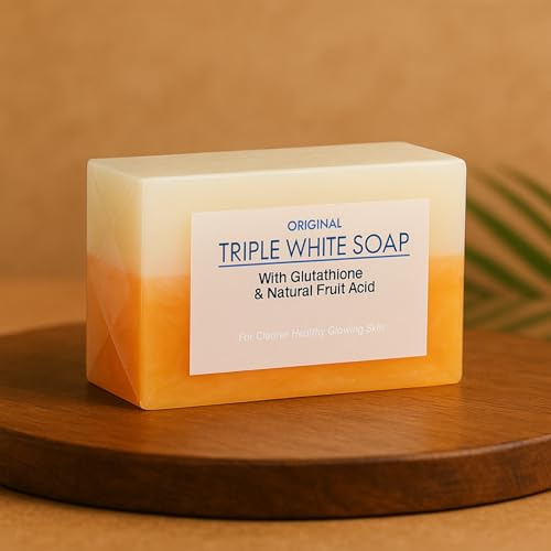 Triple Action Radiance Soap Bar ? Cold-Processed Deep Cleansing & Exfoliating Formula for Face and Body - Reduces Uneven Skin Texture - Nourishing, Gentle, Non-Drying - 150g x 3 Bars