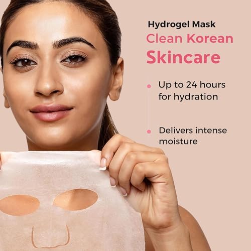 Oh K! Hydrogel Mask - Collagen - Moisturizing Face Mask Sheet - Hydrating Face Sheets - Rich in Collagen, Rose Water - Korean Skincare - 1 Pc (Pack of 3)