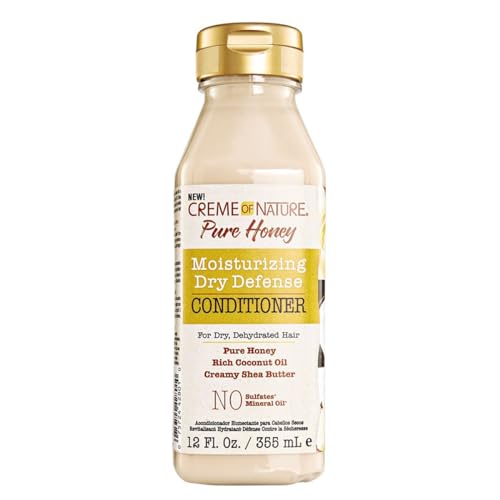 Creme of Nature Pure Honey Collection - Moisturizing Shampoo, Conditioner and Curl Cream for Curly Dry Dehydrated Hair