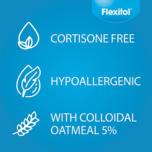 Flexitol Face and Eyelid Eczema Cream for Sensitive Skin, 5% Colloidal Oatmeal, Soothing Eye Treatment for Eczema and Dermatitis, Hydrating Non-Greasy Ointment for Dry, Itchy Skin, 1.4 oz