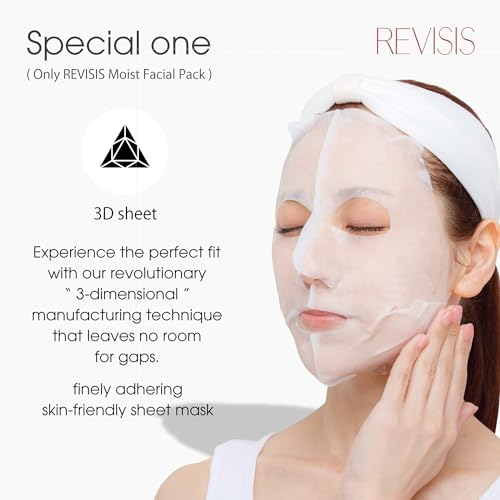 Moist Facial Pack (10sheets) collagen, hyaluronic acid, placenta extract and cherry blossom extract, Made in Japan