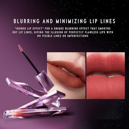 Nebula Velvet Lip Cream, 09 Helion Deep Berry Red Color, Velvet Matte Finish, Lightweight Non-Drying Soft Cream Texture, Blurs Lip Lines, High Pigment Transfer-Proof Long-Lasting Lip Tint