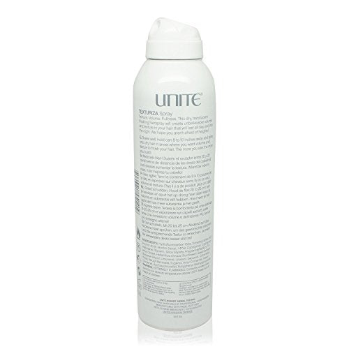 UNITE Hair ? TEXTURIZA Texturizing Spray ? Dry Finishing Spray for Weightless Volume, Texture & Medium Workable Hold ? UV & Thermal Protection ? 7 Oz