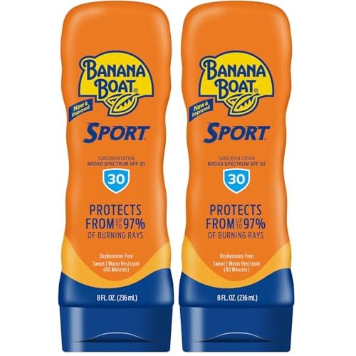Banana Boat Sunscreen Lotion, SPF 30 | Sport Ultra | Water Resistant | 8oz | Oxybenzone Free