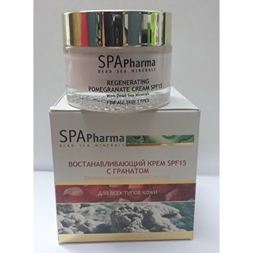 Israel - 50ml 1.7oz Regenerating Pomegranate Cream Anti Aging Dead Sea Spa Pharma Spf 15