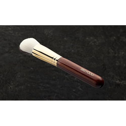 BISYODO Long Series Liquid Foundation Brush - Round Flat Type
