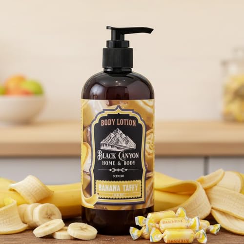 Black Canyon Banana Taffy Scented Body Lotion with Lanolin and Jojoba Oil, 12 Oz