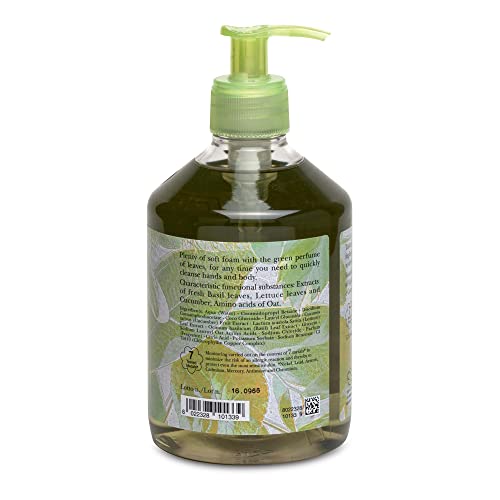L'Erbolario Hand and Body Cleanser - Skin Feels Soft and Clean - Scented Body Wash - Suitable for all Skin Types - Ideal for Daily Use - Silicone and Paraben Free - Leaves Fresh Foam - 16.9 oz
