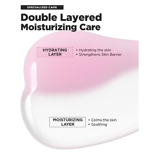 SKINRxLAB MadeCera Cream Double Essence Korean Toner 150ml (5.07fl.oz.) - Hydrating and Soothing with Milk Protein, Ceramide, Beta-Glucan - Moisturizing Strawberry Milky Toner for Irritated Skin