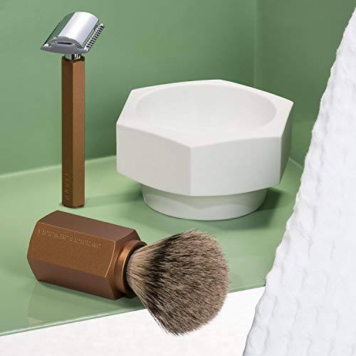 M?HLE HEXAGON White Porcelain Shaving Bowl