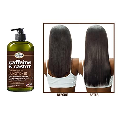 Difeel Caffeine & Castor Faster Growth Conditioner 12 oz.