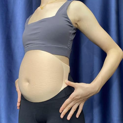 ciciglow Belly, Breathable Soft Fake Pregnant Belly Lightweight Fake Belly for Role Play, Easy To Wear (Small (5.9in))