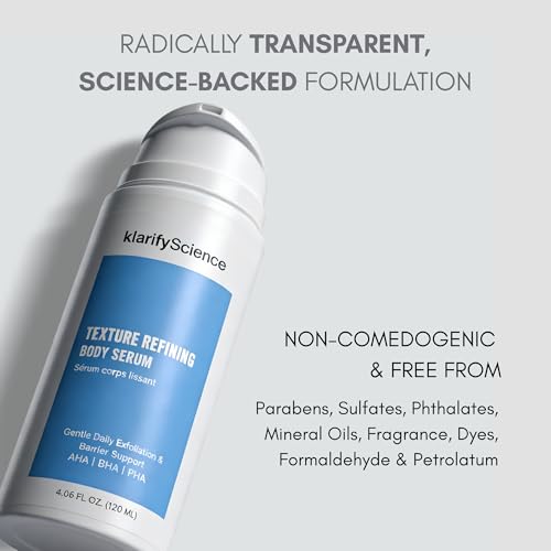 Keratosis Pilaris Treatment, KP Bump Eraser - Texture Refining Body Serum for KP, Ingrown Hairs, & Body Breakouts, Advanced Triple-Acid Complex with 5% Glycolic Acid, AHA/BHA/PHA 120 ml