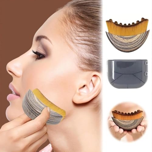 2-Pack Lymphatic Contour Face Brush, Lymphatic Drainage & Contour Face Massage Brush Set for Gua Sha, Puffiness Reduction, Glowing Skin, Gentle Daily Facial and Body Massage Tool