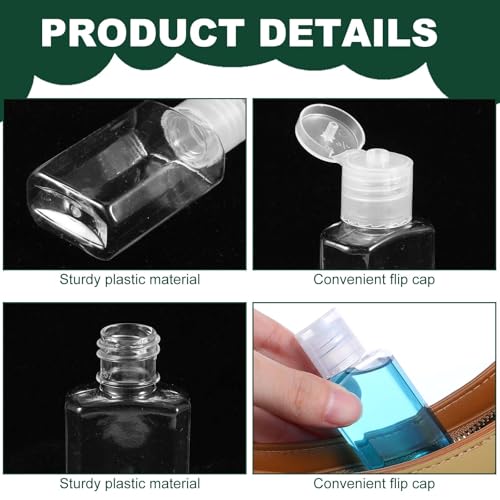 120 Pcs Travel Bottles For Toiletries Bulk, 1 oz/30 Ml Travel Size Containers For Toiletries, Small Clear Plastic Lotion Bottles With Flip Caps, Leak Proof Squeeze Bottle For Shampoo