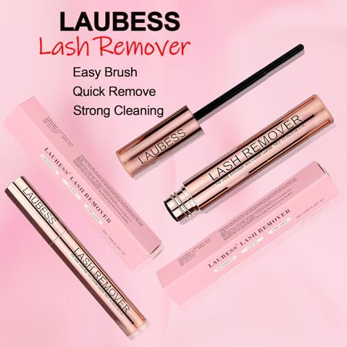 Lash Remover for Lash Extensions 10ML LAUBESS Lash Glue Remover Lash Bond and Seal Remover Lash Extension Remover Lash Cluster Remover Eyelash Remover for Lash Clusters