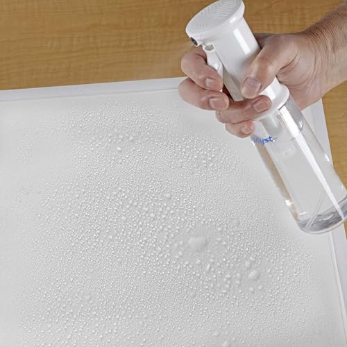 Creative Mark AquaMyst 300 ml Continuous Mist Spray Bottle - 2-Pack - Ergonomic Plant Mister - Water Mister Spray Bottle w/Pre-Compression Technology, Drip-Free 0.3 mm Nozzle, Clear 10.14 oz Bottles