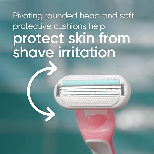 Gillette Venus Sensitive Women's Disposable Razors, 6 Count (Pack of 2)
