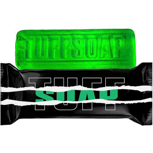 GREEN ? 4-in-1 Men¡¯s Fragrance Soap Bar 5.5 oz ? Natural All-in-One Bar for Body, Face, Hair & Shaving ? TUFF RED (Energy) / TUFF GREEN (Skin Protection) ? Long-Lasting & Sulfate-Free
