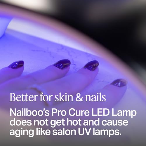 Nailboo Pro Cure LED Lamp ? Lightweight UV or LED Nail Dryer with Automatic Sensor, Even Curing for Gel Polish, Compact Arch Design for Hands & Toes, One Size